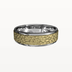 Matte Hammered Polished Edge Band - Eden & Co