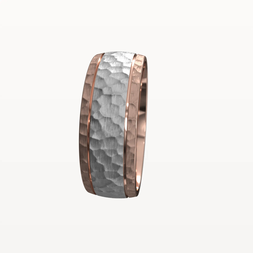Hammered Hand-Carved Dual Chanel Band