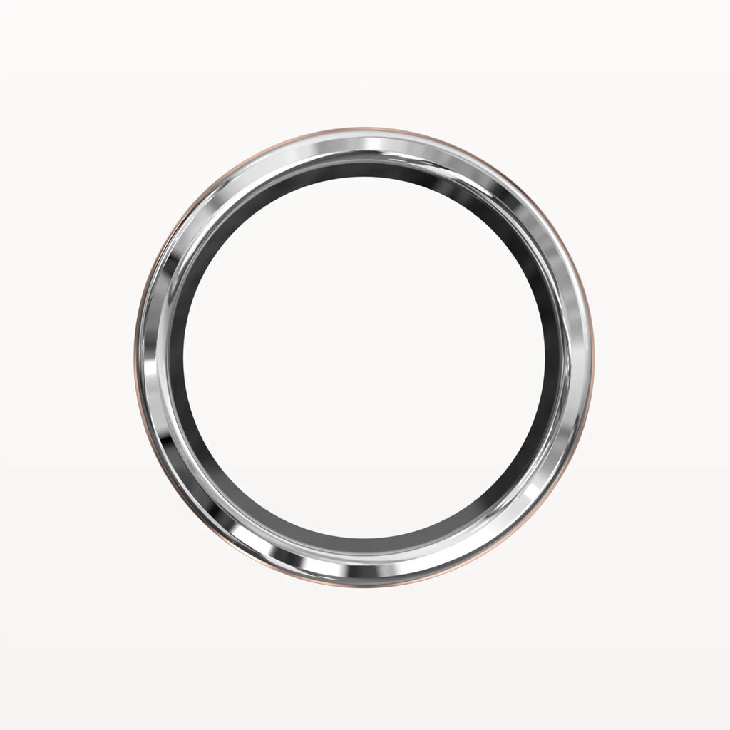 Classic Brushed Flat Band with Polished Edges - Eden & Co