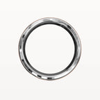 Classic Brushed Flat Band with Polished Edges - Eden & Co