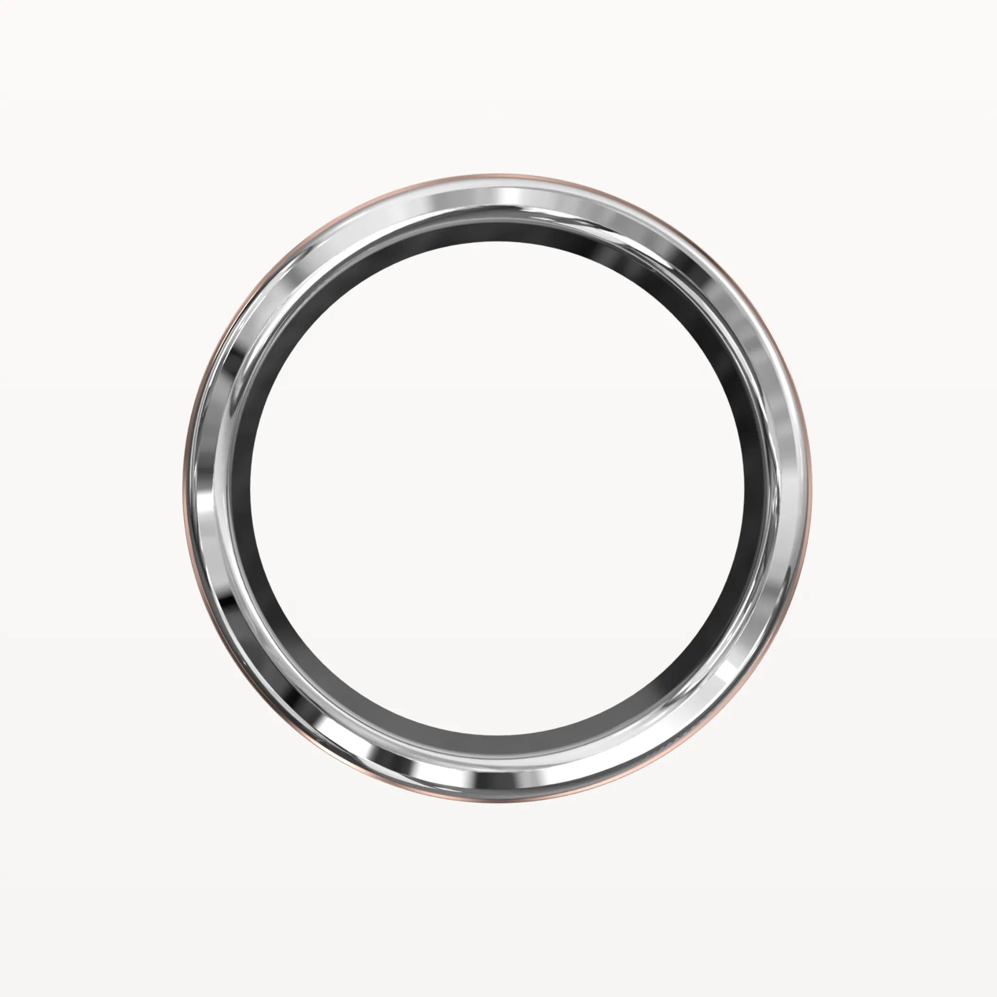 Classic Brushed Flat Band with Polished Edges - Eden & Co