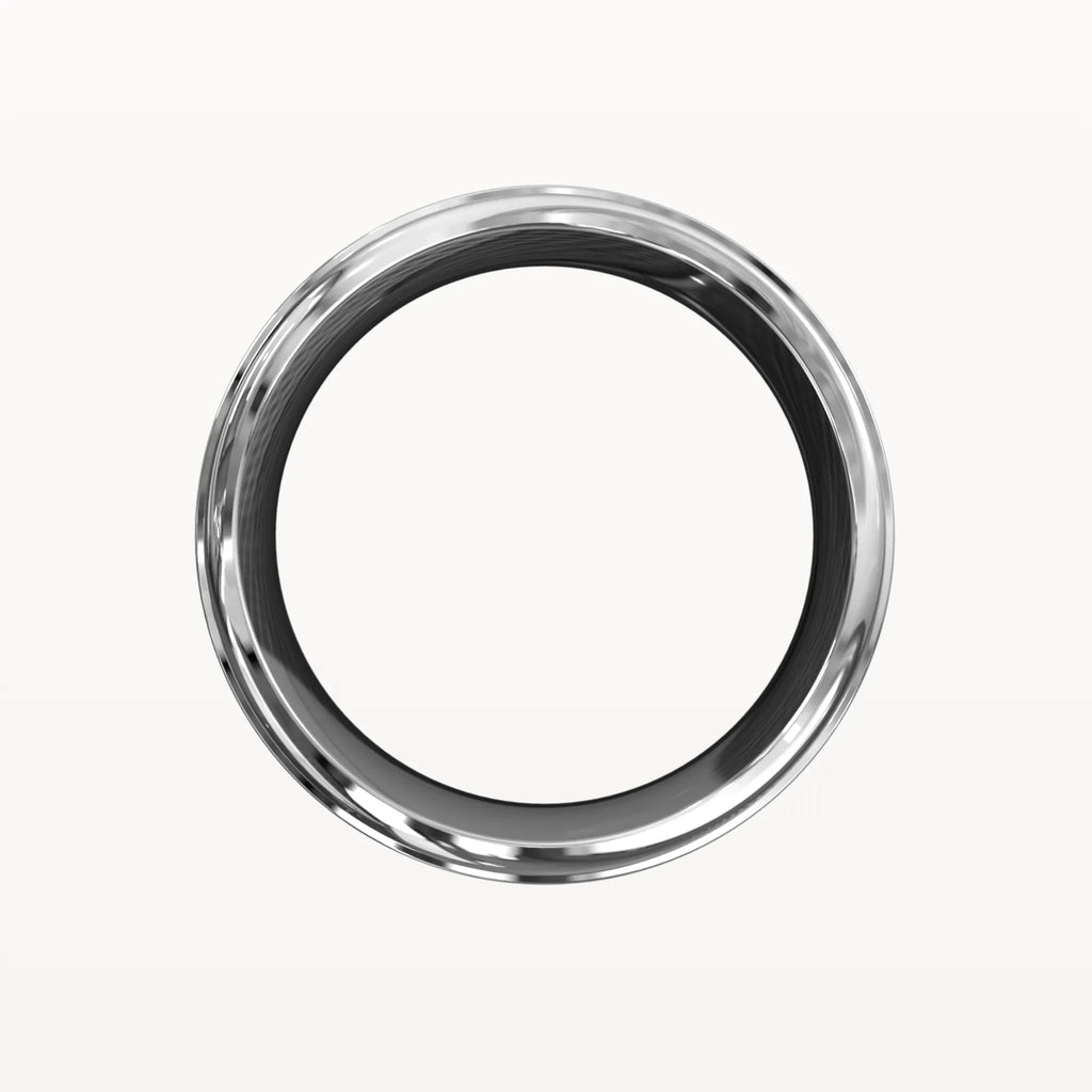 Diamond Parallel Panelled Brushed Band