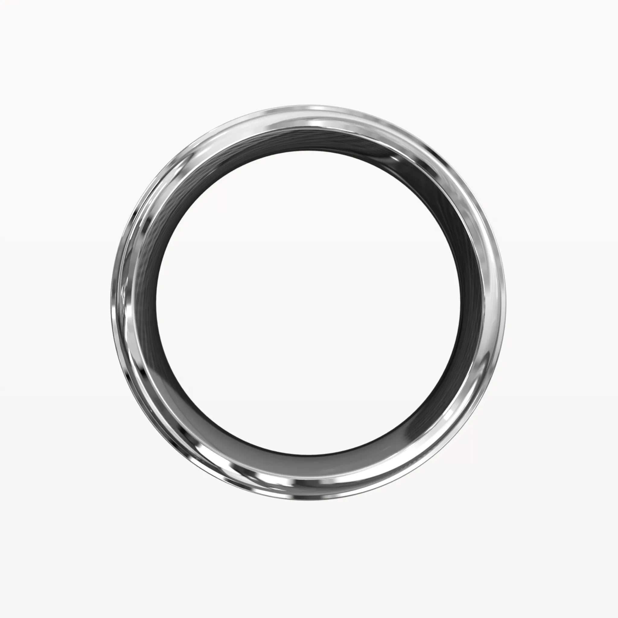 Diamond Parallel Panelled Brushed Band