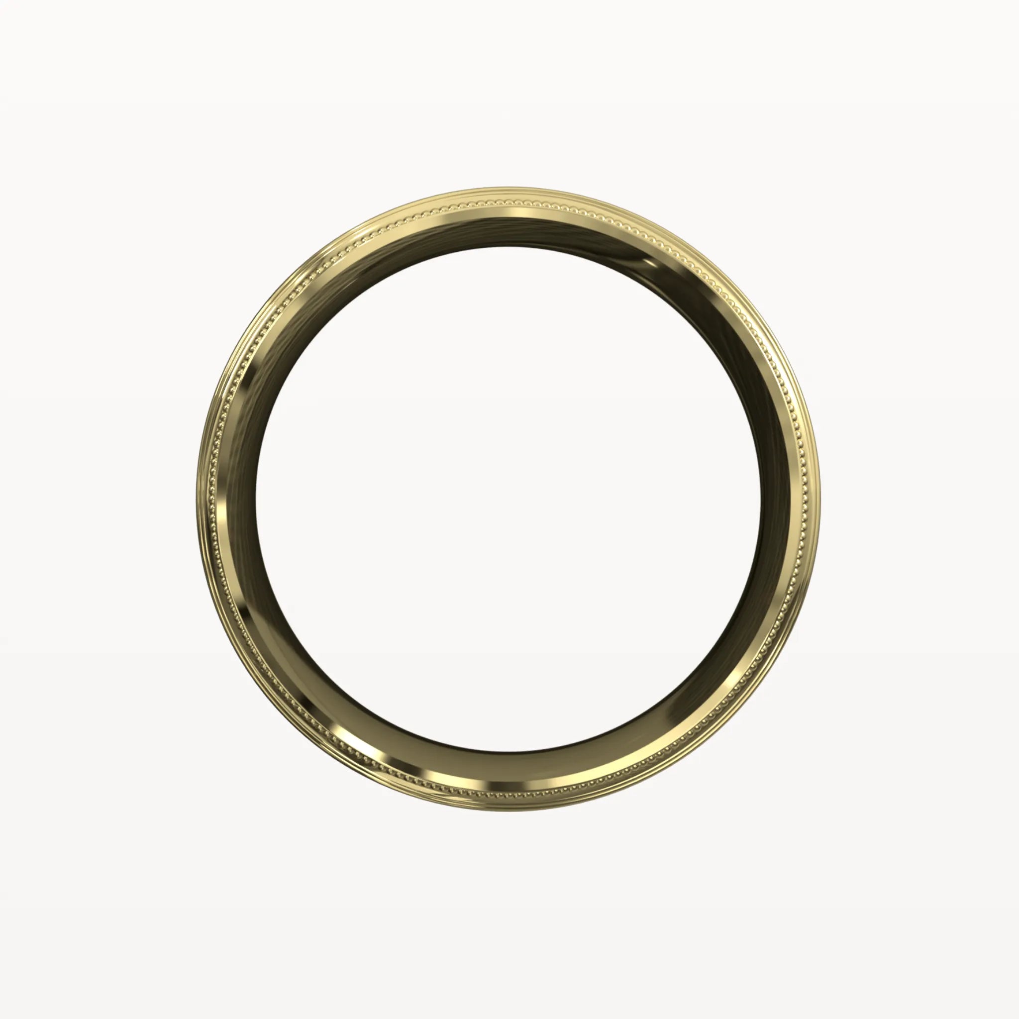 Ice Matte Milgrain Edged Band