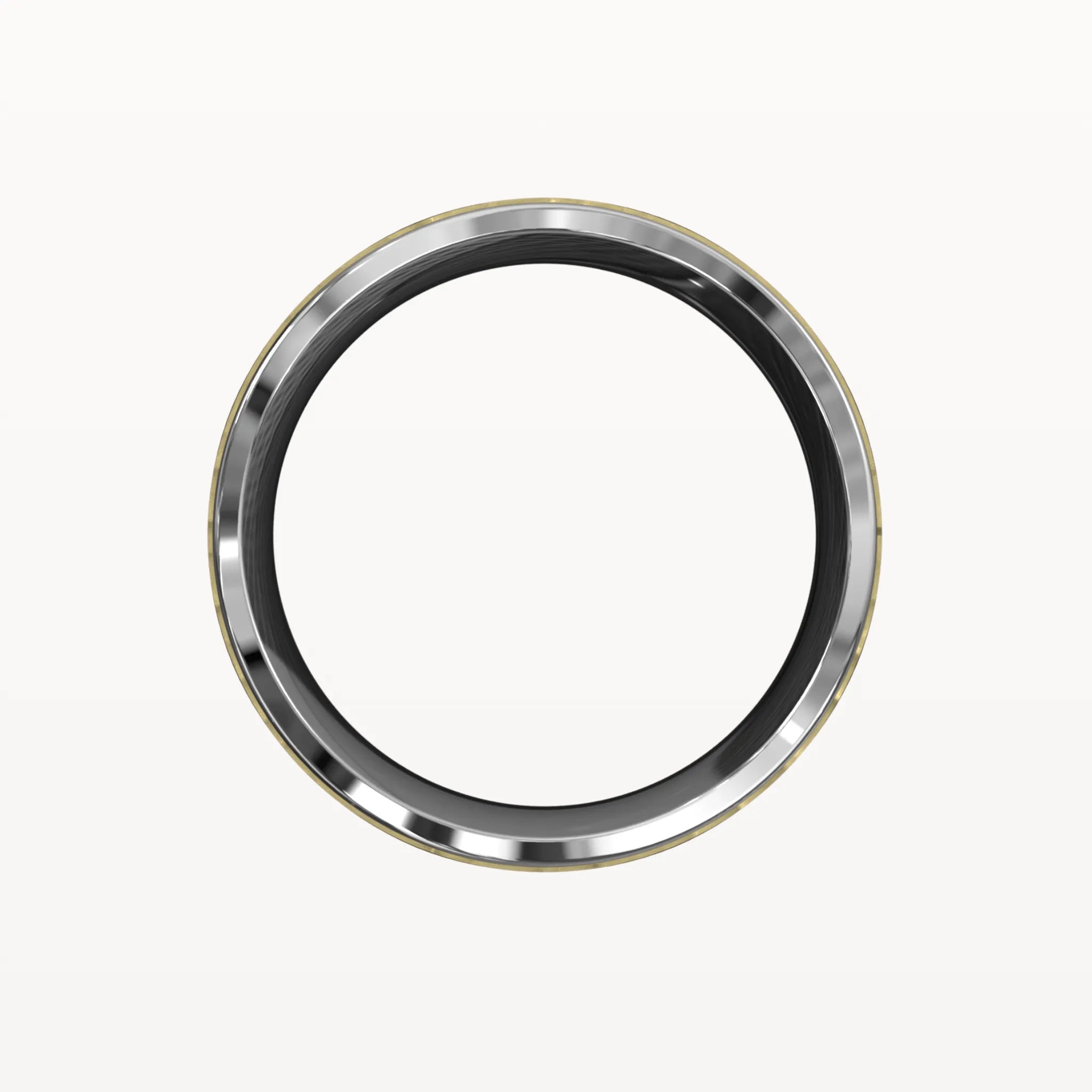 Matte Hammered Polished Edge Band - Eden & Co
