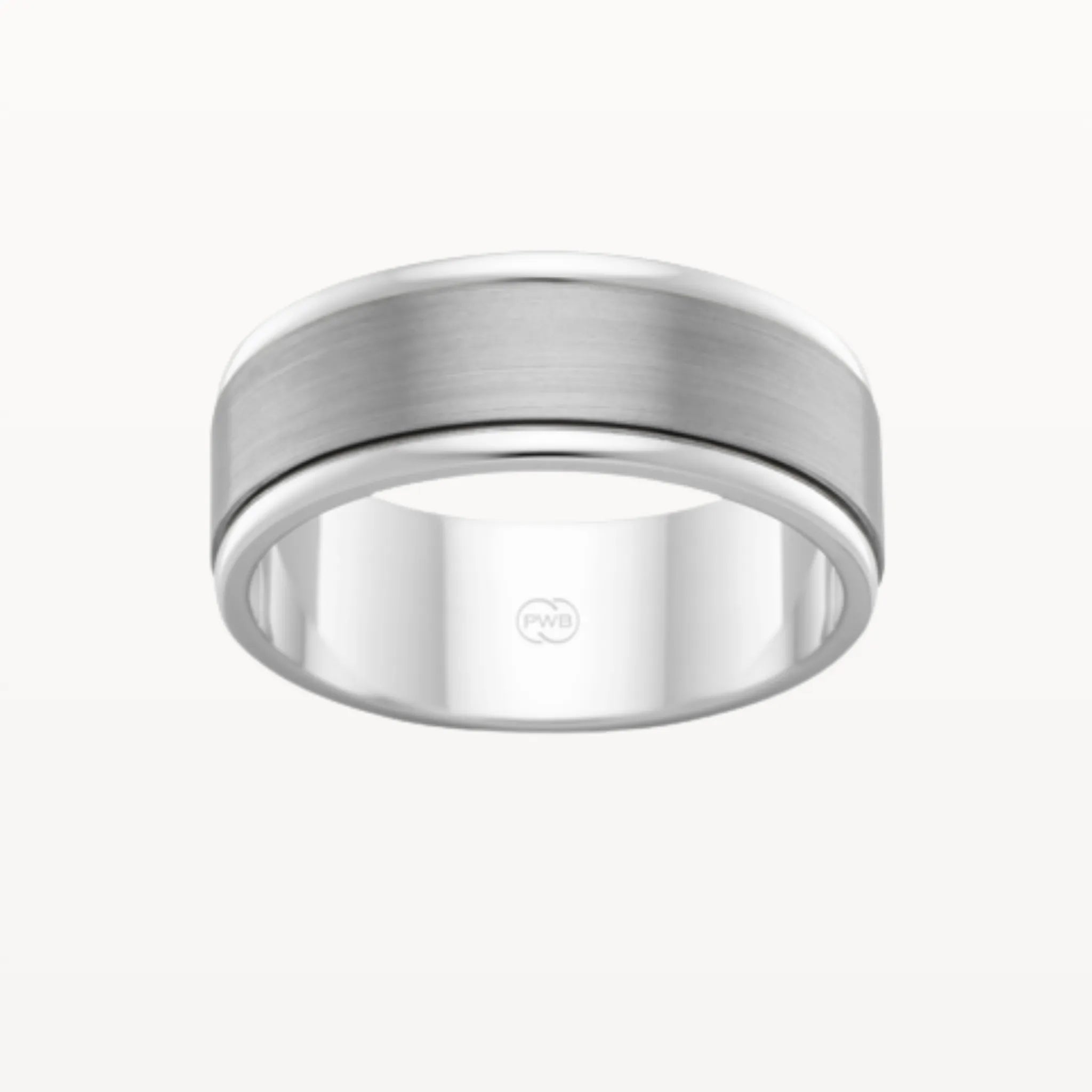 Gold and Titanium Stepped Edge Band