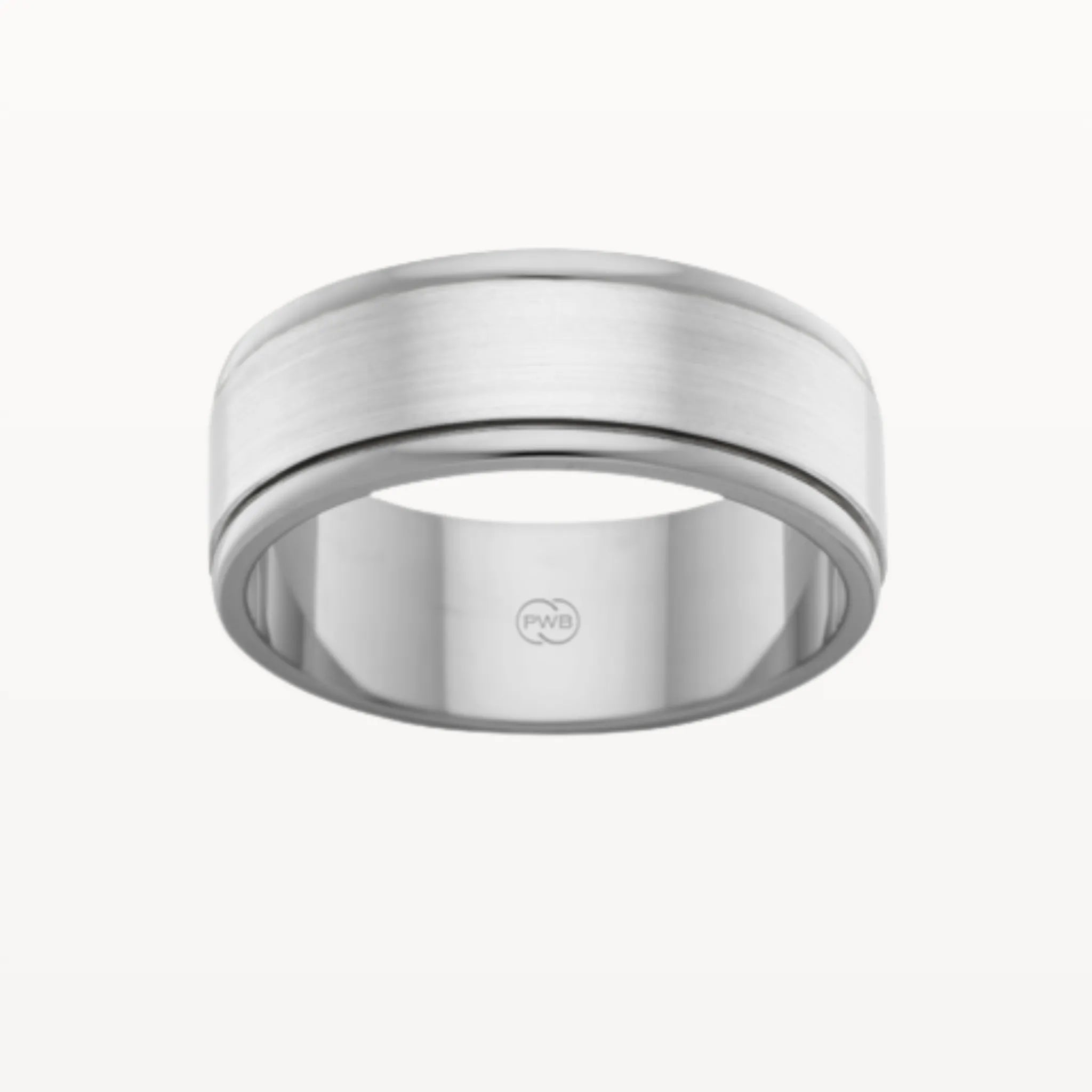 Gold and Titanium Stepped Edge Band