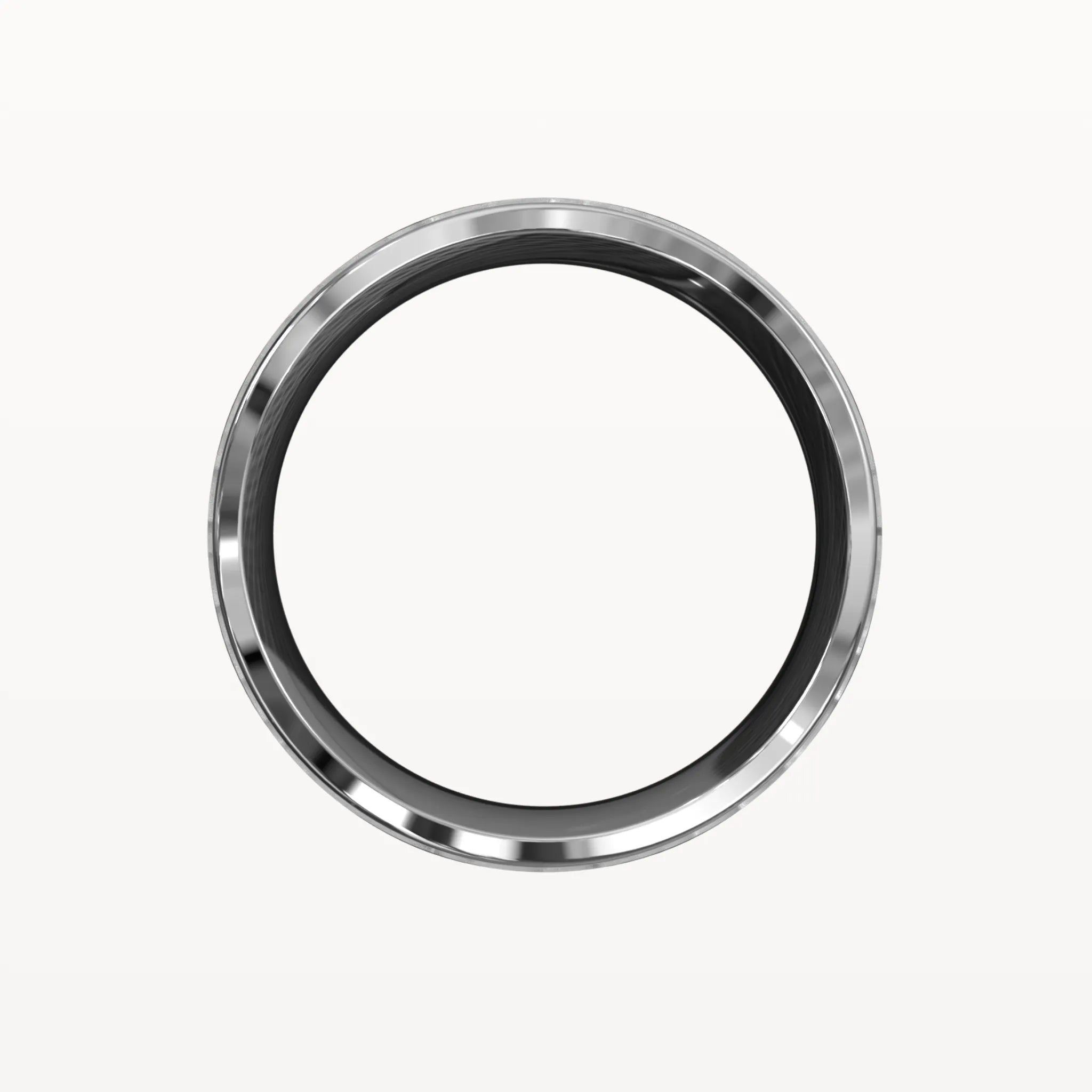Matte Hammered Polished Edge Band - Eden & Co