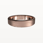 Classic Brushed Flat Band with Polished Edges - Eden & Co