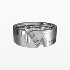Diagonal Diamond Chanel Ring