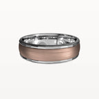 Facet Polished Edge Centre-Brushed Band - Eden & Co