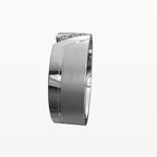 Diagonal Diamond Chanel Ring