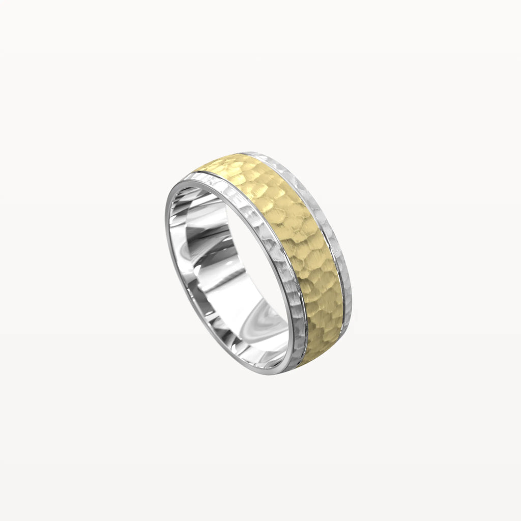 Hammered Hand-Carved Dual Chanel Band