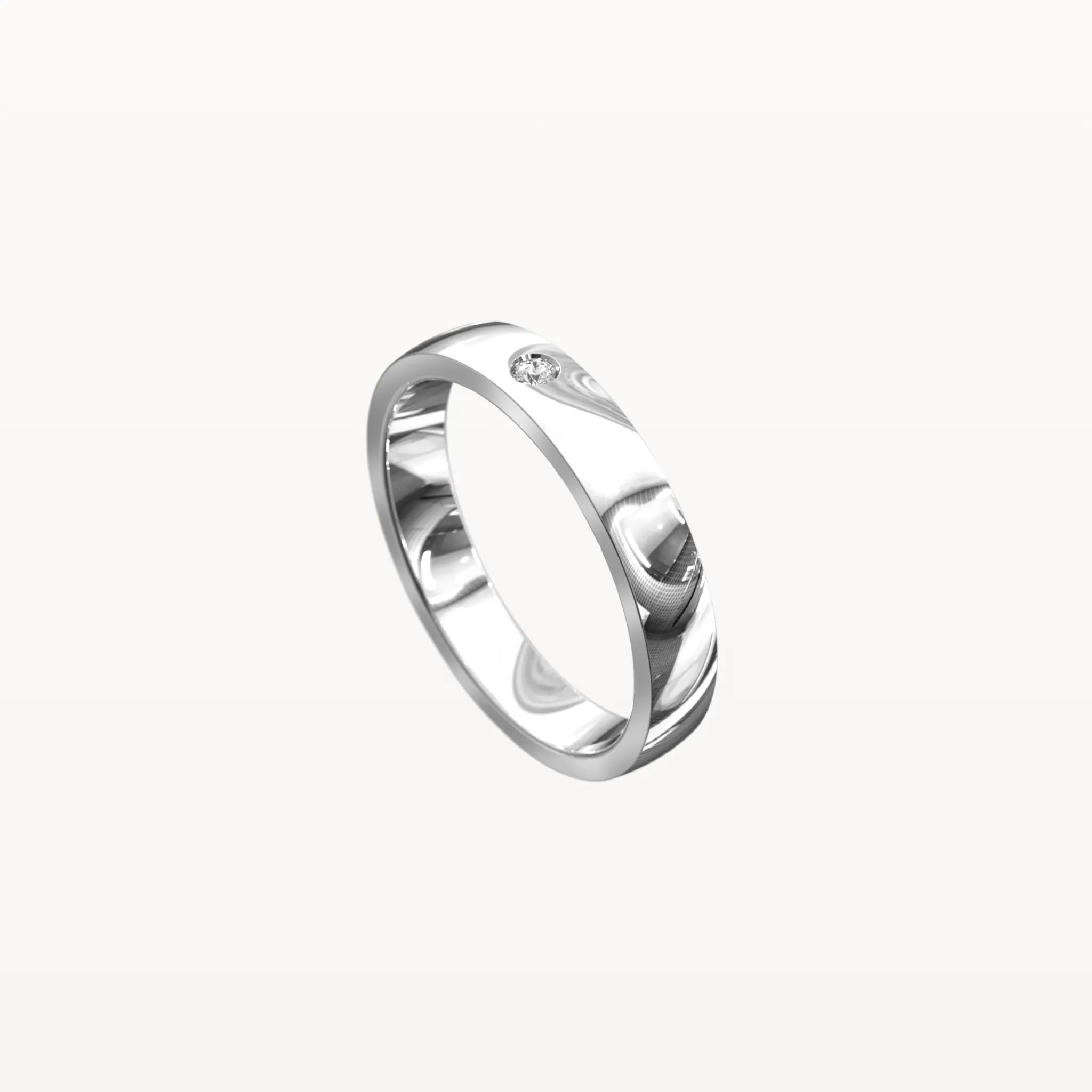 Hammer Set Diamond Band