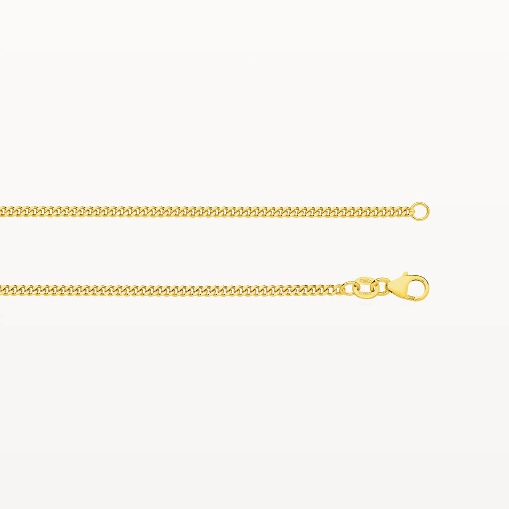 Yellow Gold Diamond Cut Curb Chain