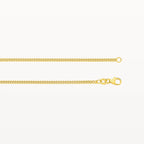 Yellow Gold Diamond Cut Curb Chain