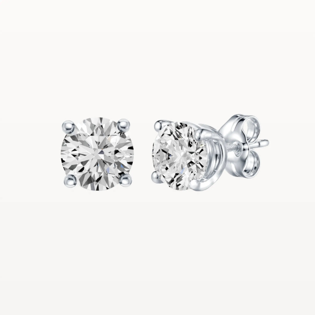 Four Claw Diamond Studs - Natural Diamond