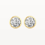 Bezel Diamond Studs - Lab Diamond