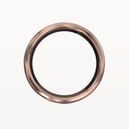 Classic Brushed Flat Band with Polished Edges - Eden & Co