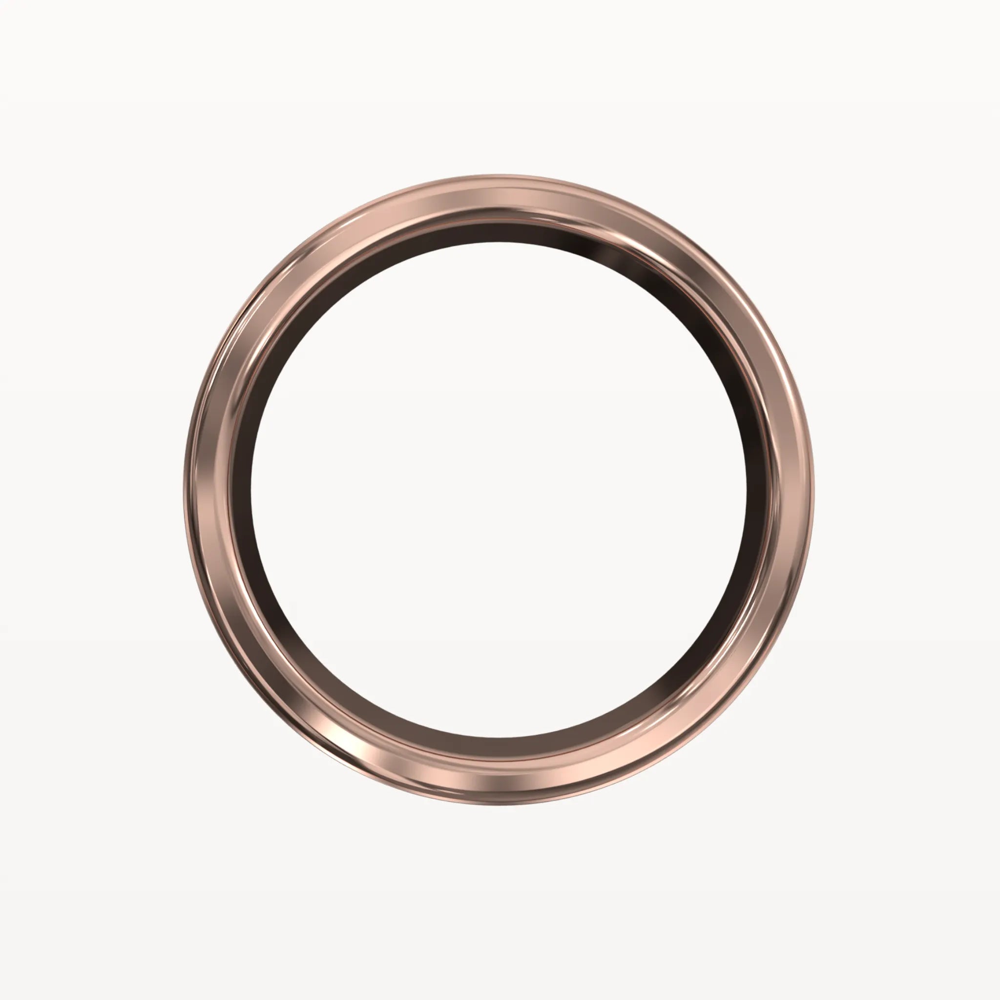 Classic Brushed Flat Band with Polished Edges - Eden & Co