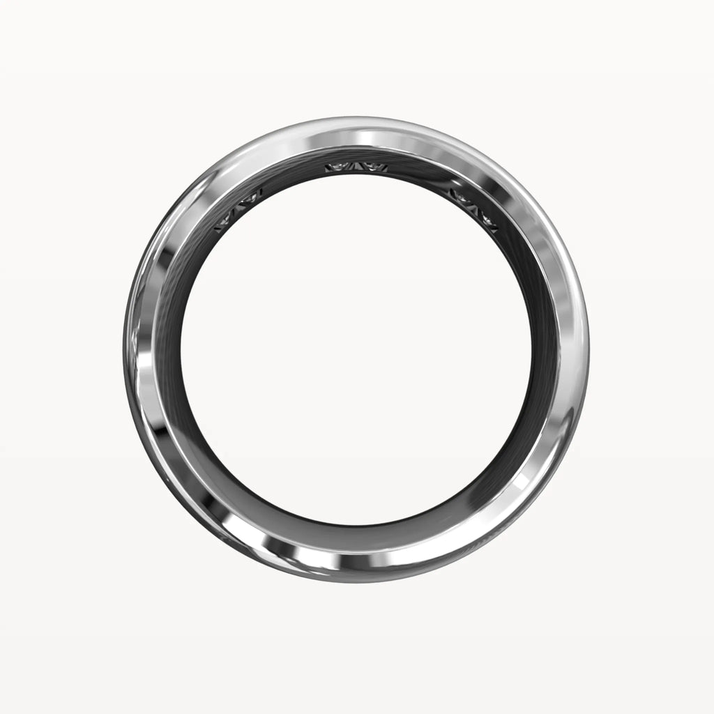 Half Round Princess Cut Trio Diamond Band