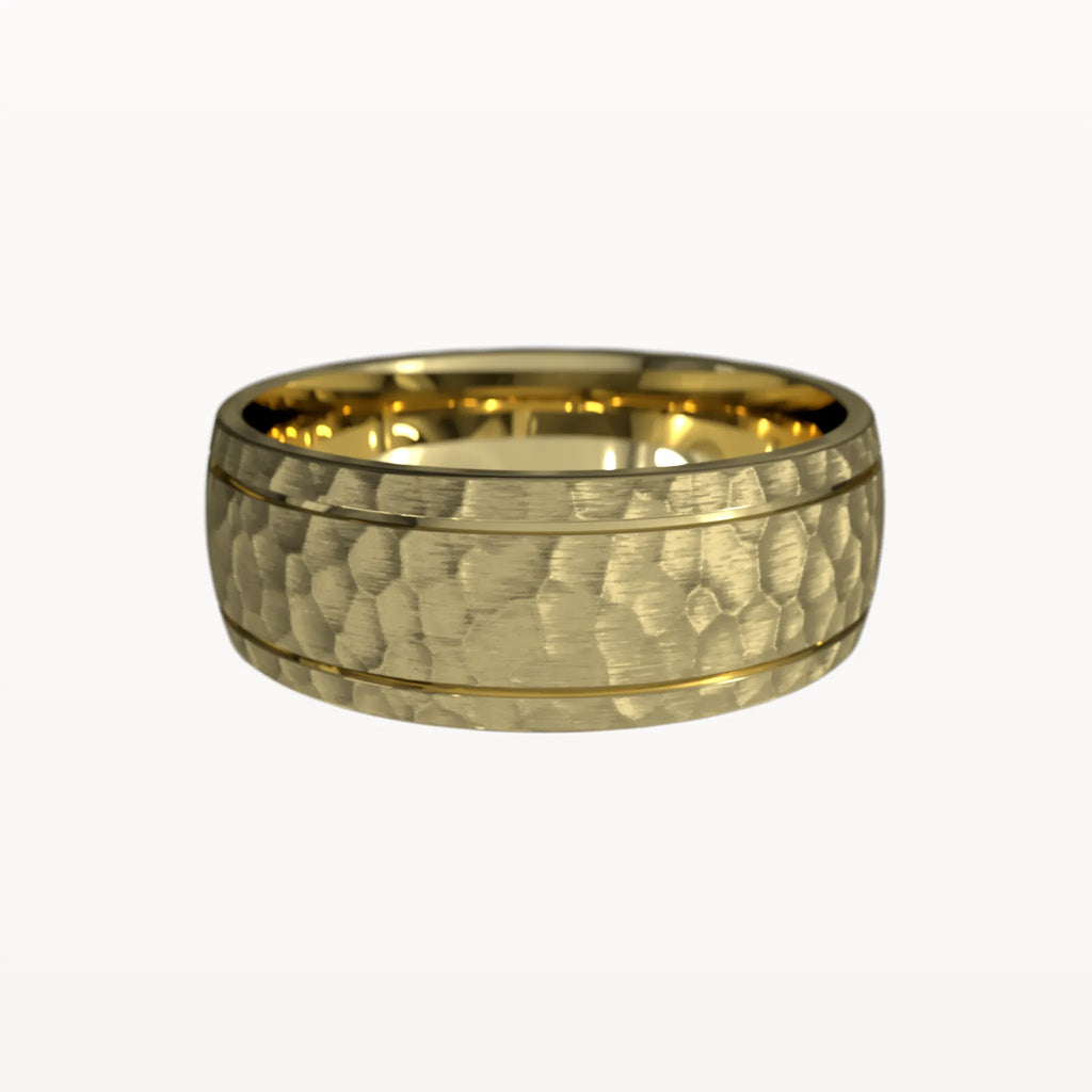 Hammered Hand-Carved Dual Chanel Band