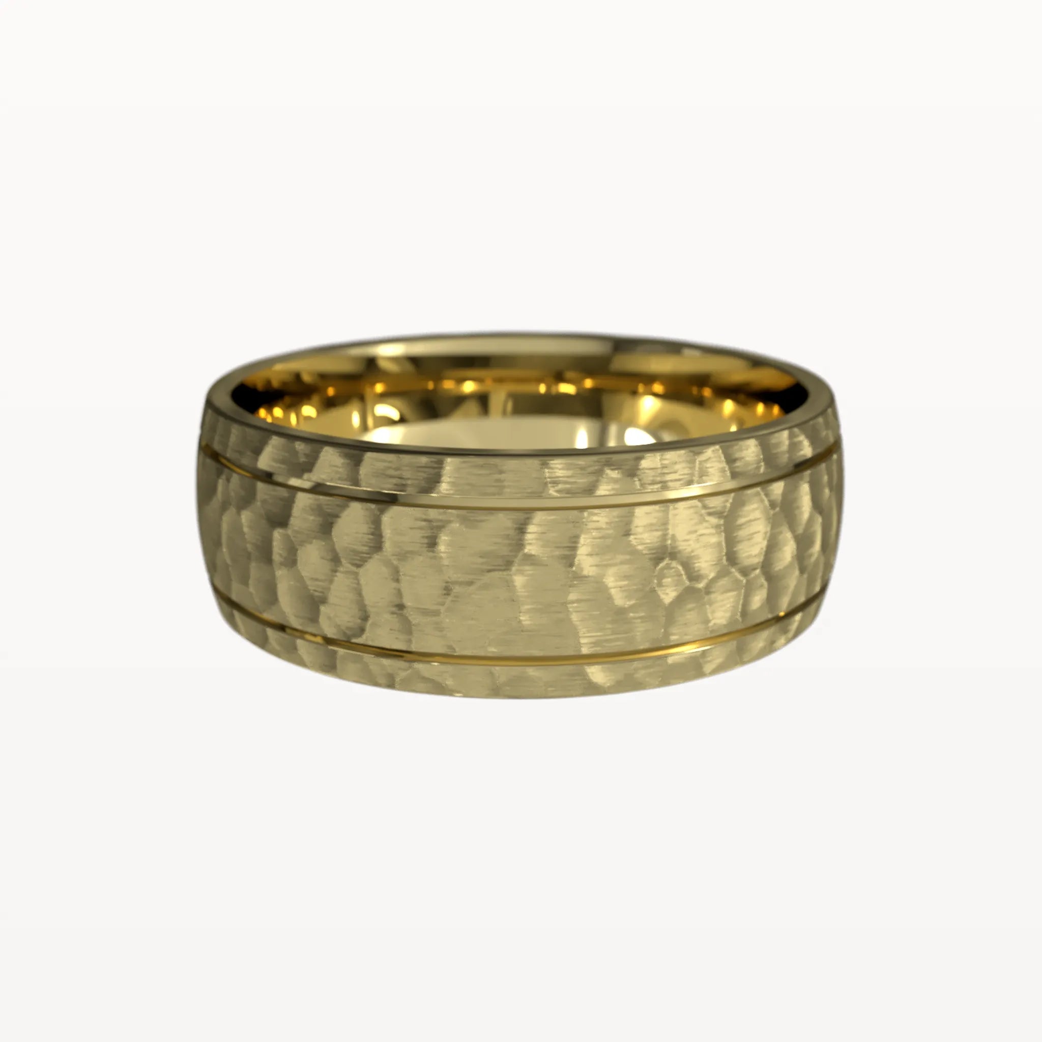 Hammered Hand-Carved Dual Chanel Band