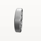 Classic Brushed Flat Band with Polished Edges - Eden & Co
