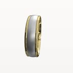 Facet Polished Edge Centre-Brushed Band - Eden & Co