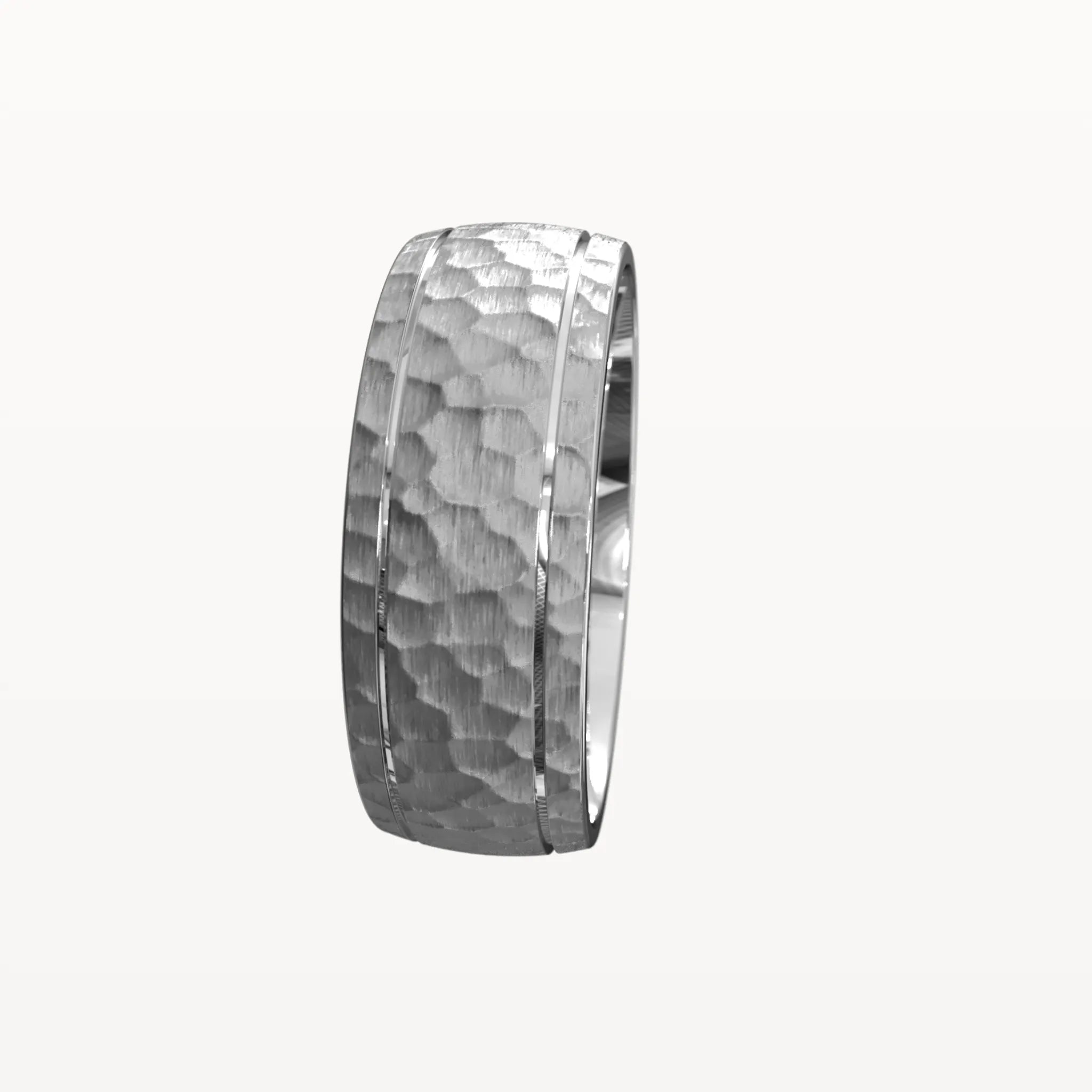 Hammered Hand-Carved Dual Chanel Band