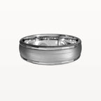 Facet Polished Edge Centre-Brushed Band - Eden & Co