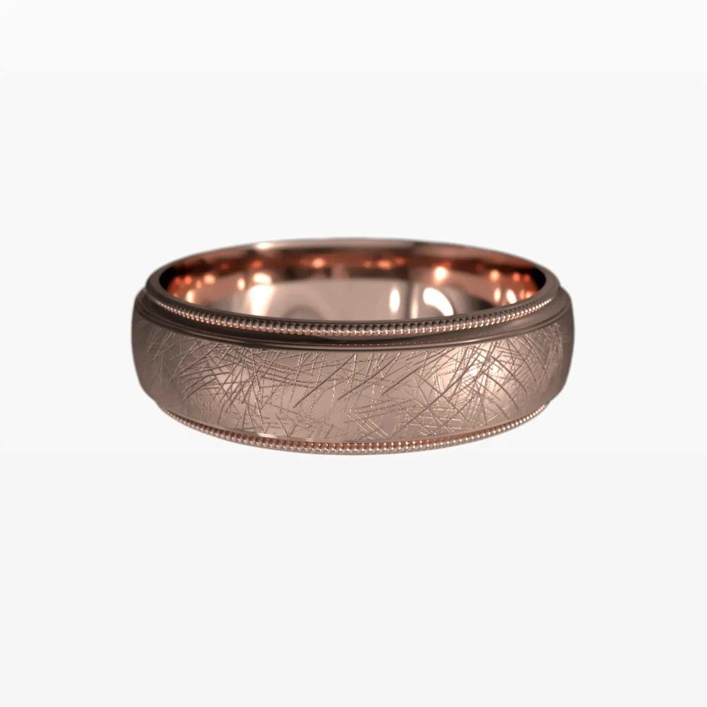 Ice Matte Milgrain Edged Band