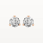 Three Claw Diamond Studs - Lab Diamond - Eden & Co