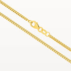 Yellow Gold Diamond Cut Curb Chain