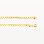 Yellow Gold Diamond Cut Flat Curb