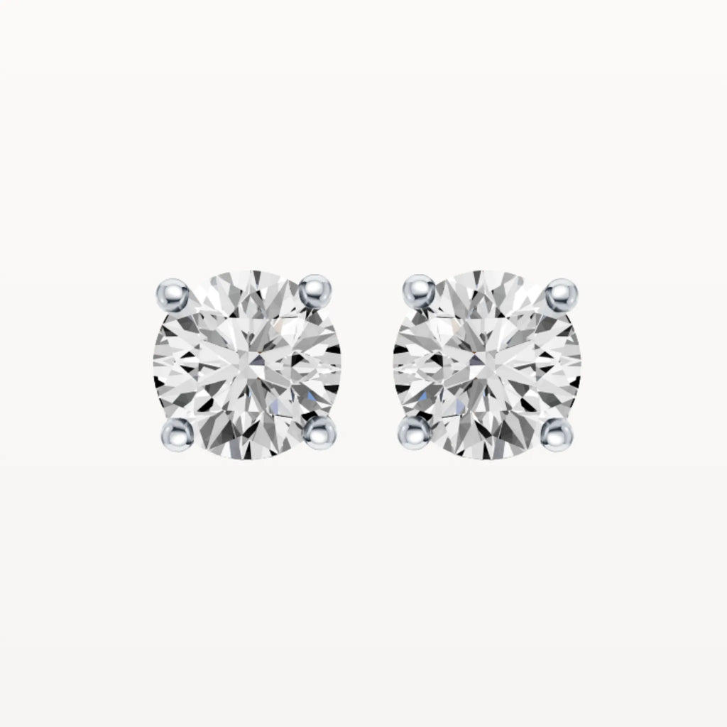 Four Claw Diamond Studs - Natural Diamond