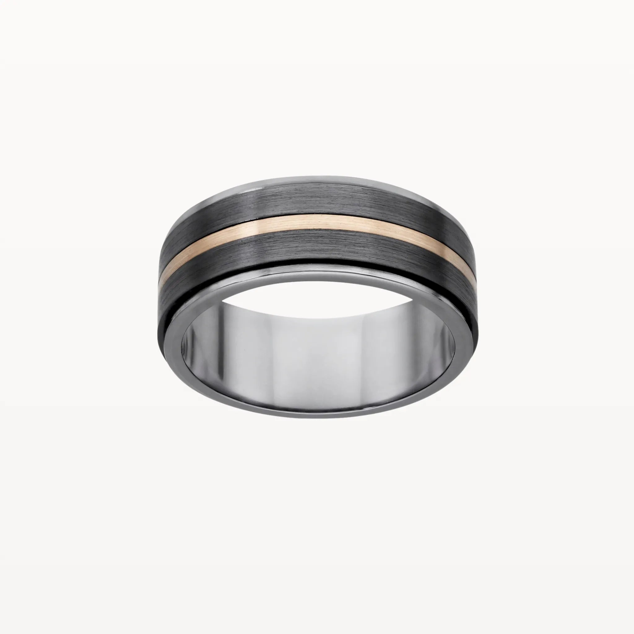 Mixed Metal Gold Striped Band