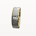 Brushed Greek Key Pattern Band