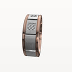 Geometric Square-Set Diamond Band