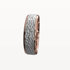 Matte Hammered Polished Edge Band - Eden & Co