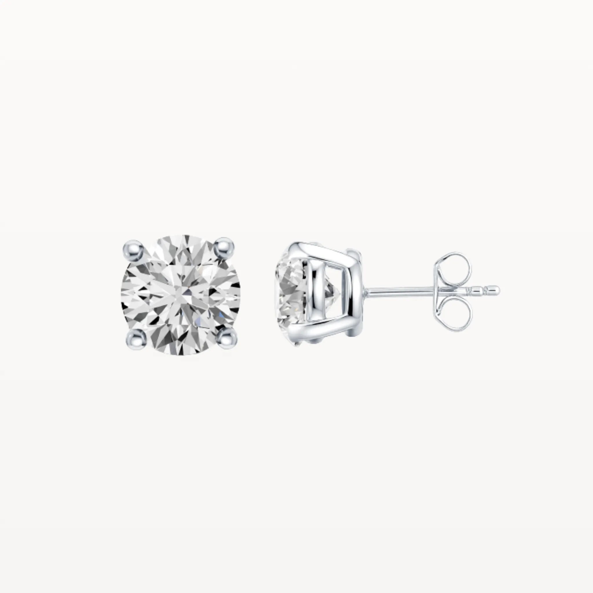 Four Claw Diamond Studs - Natural Diamond