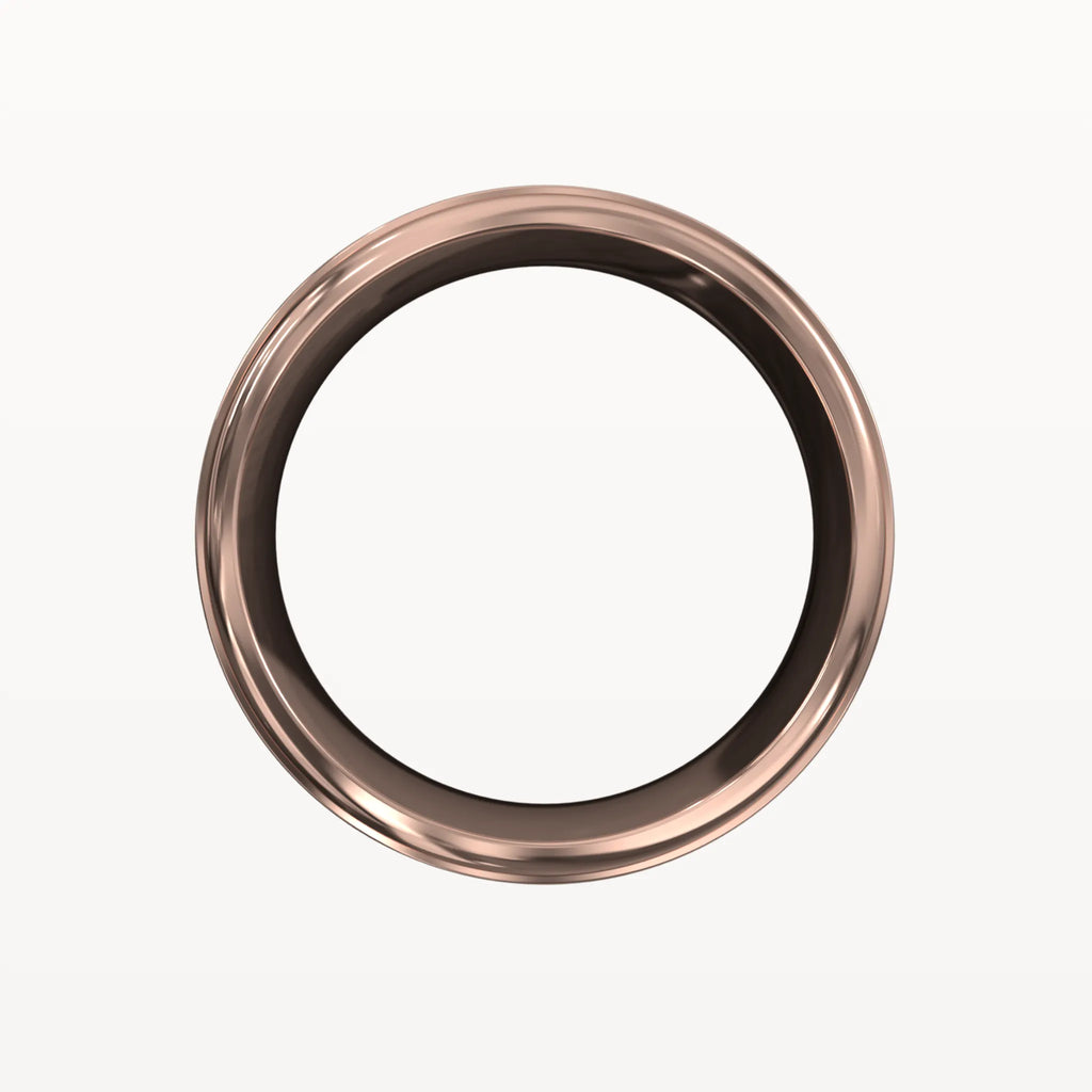 Diamond Parallel Panelled Brushed Band