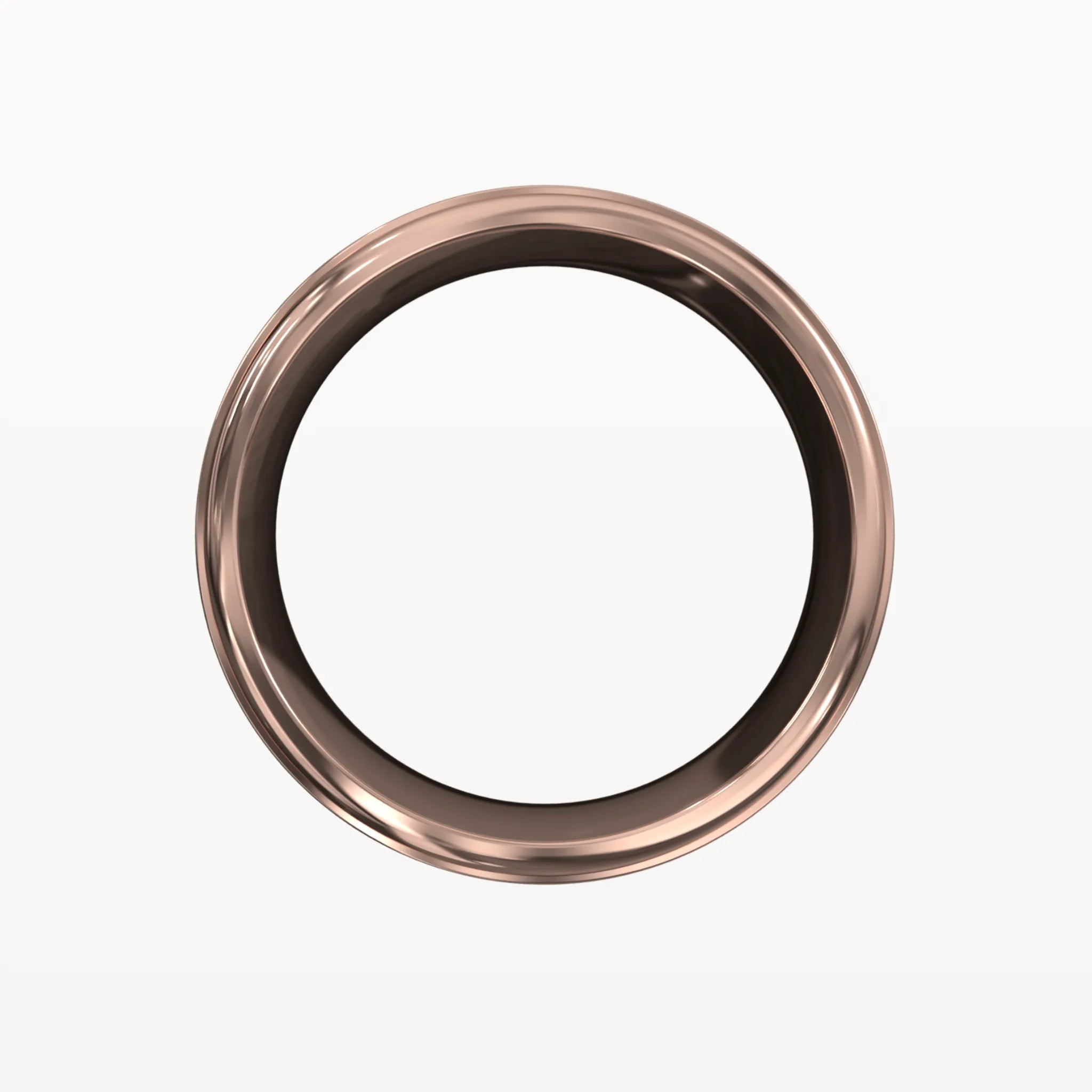 Diamond Parallel Panelled Brushed Band