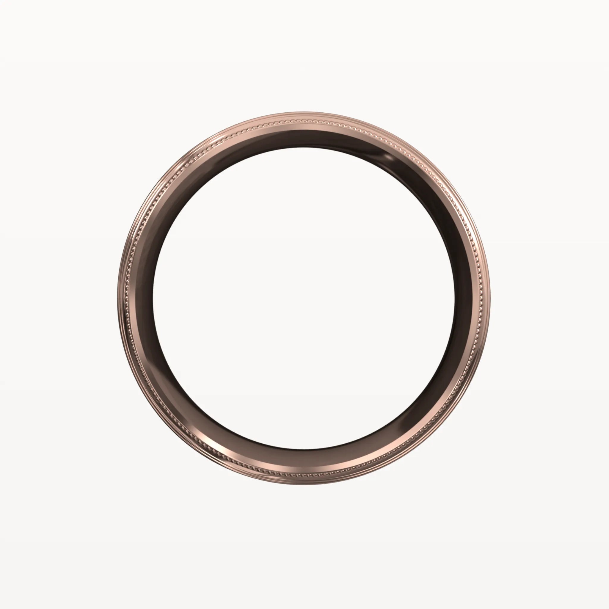 Ice Matte Milgrain Edged Band - Eden & Co