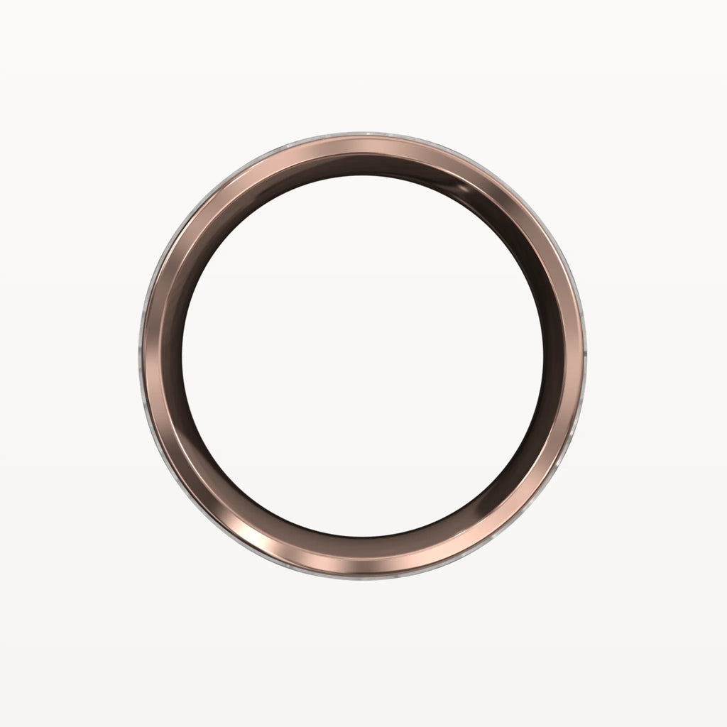 Matte Hammered Polished Edge Band - Eden & Co