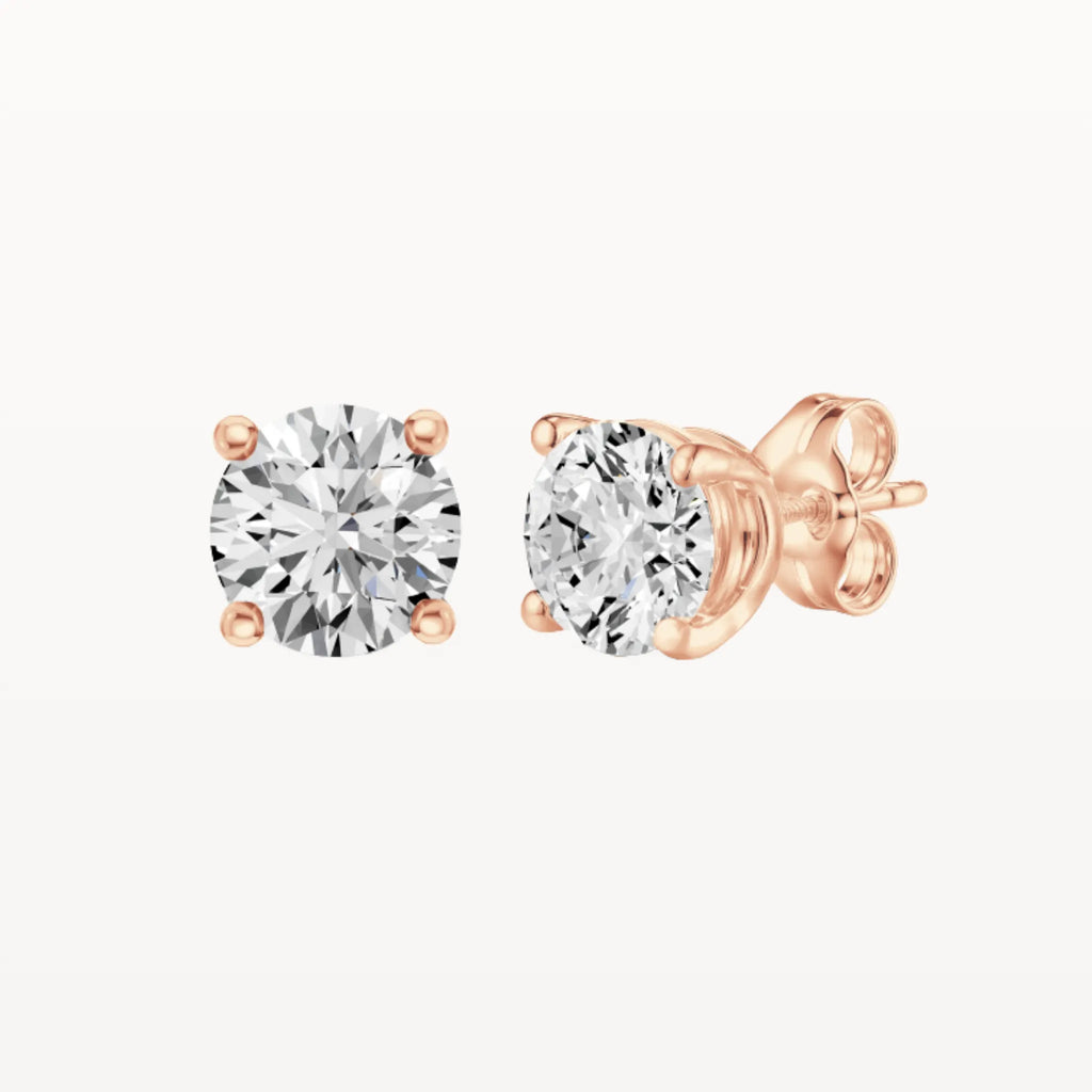 Four Claw Diamond Studs - Lab Diamond