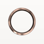 Three Diamond Brushed Channel Ring - Eden & Co