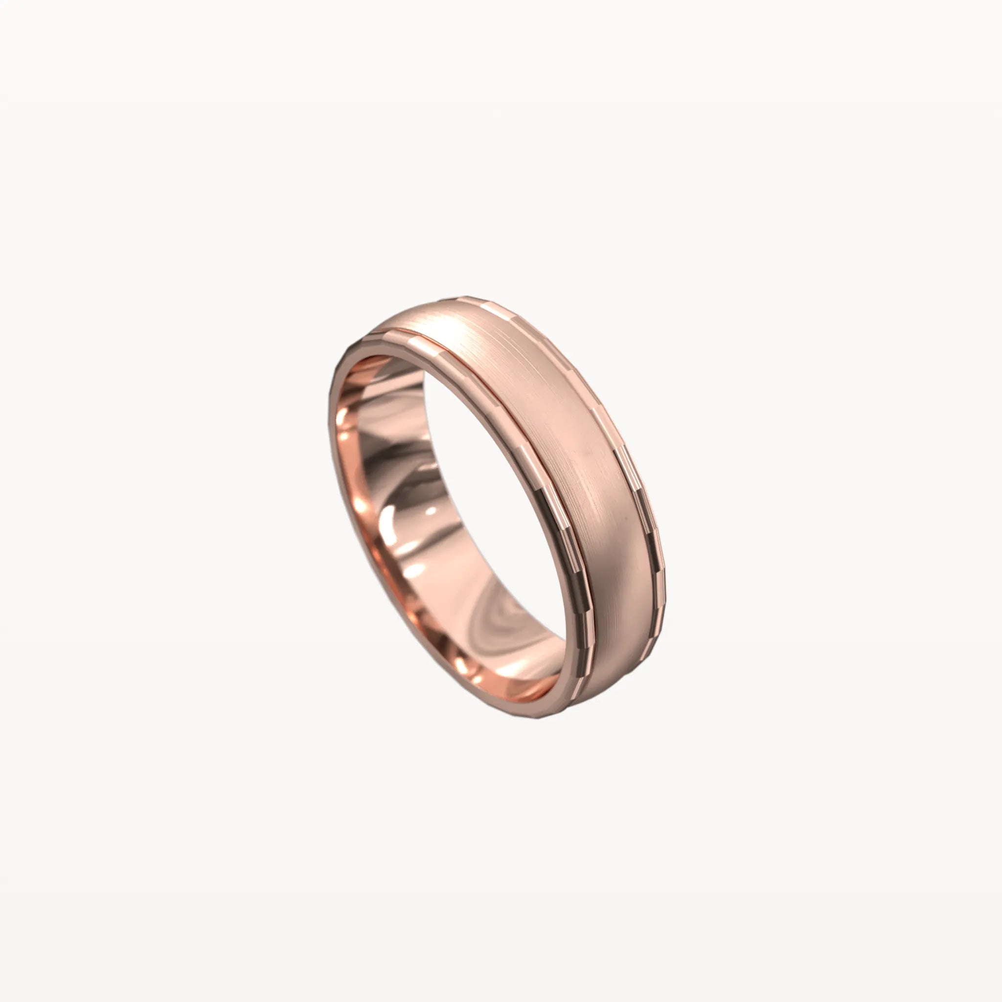 Facet Polished Edge Centre-Brushed Band