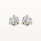 Three Claw Diamond Studs - Lab Diamond - Eden & Co