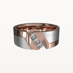 Diagonal Diamond Chanel Ring